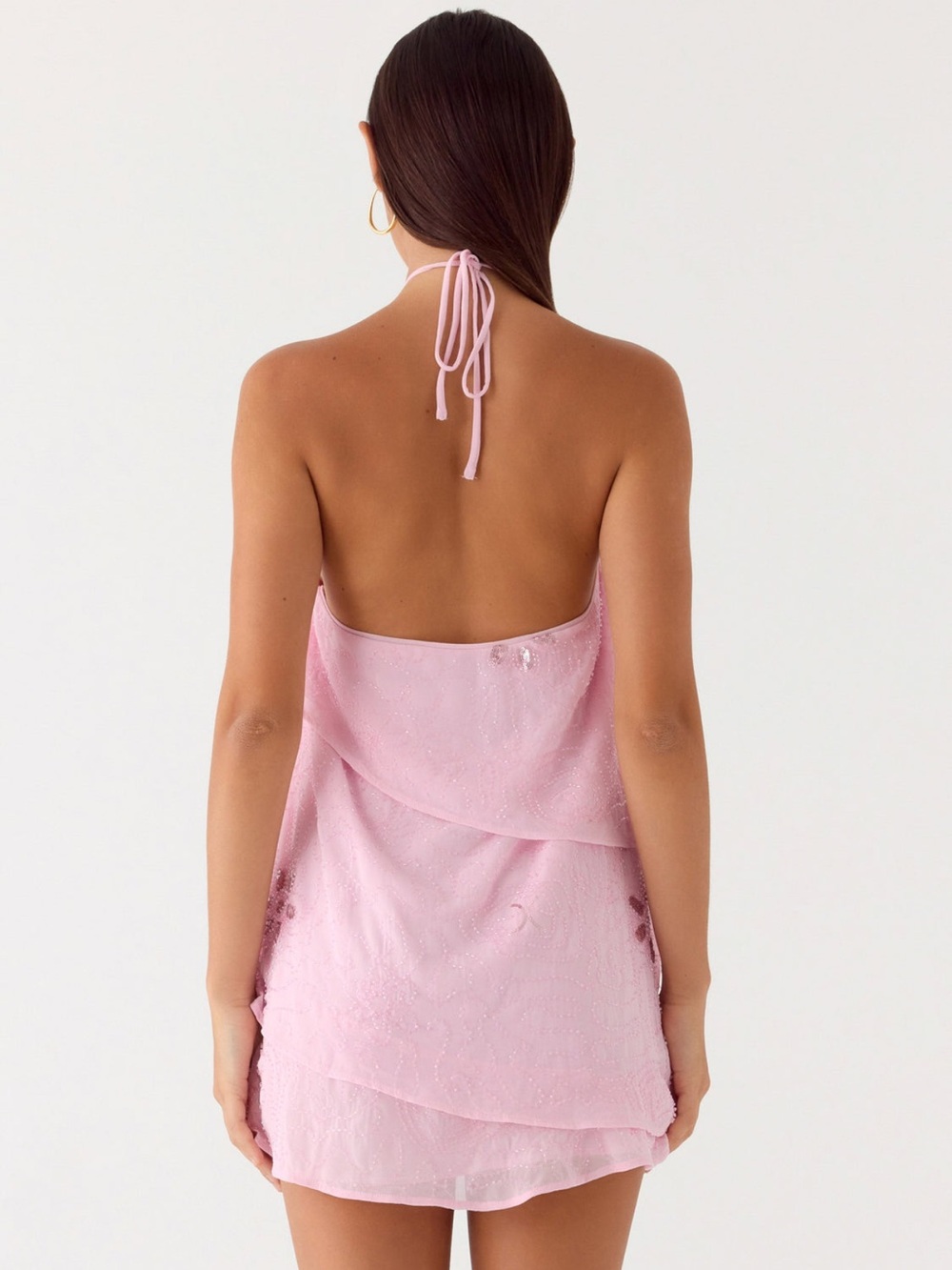 Peppermayo Pink Sequin-Embellished Mini Dress - Picture 2 of 5